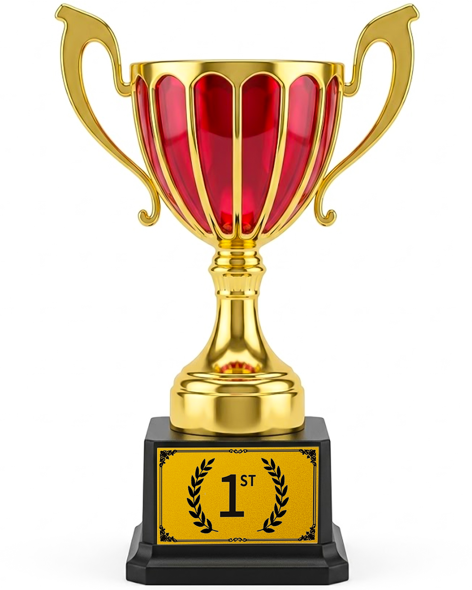 Red First-Place Trophy